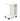 My Store White Luna Lamp Table / Side Table With Wheels