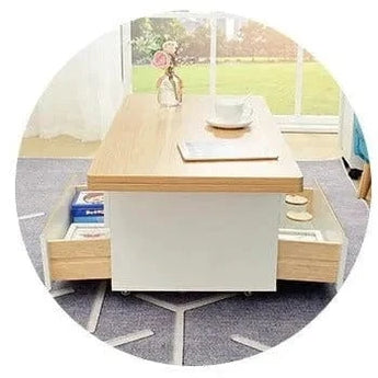 Profurniture Verona Lift Top Extendable Coffee Table With 4 Stools
