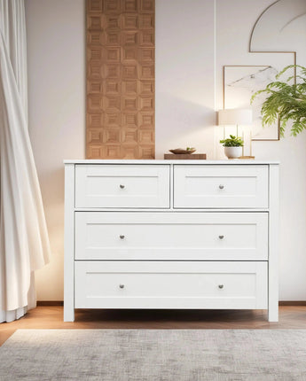 My Store White Schio 4 Drawers Chest（Different colar option）